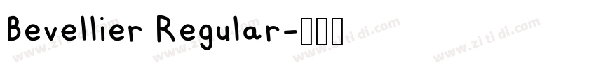 Bevellier Regular字体转换